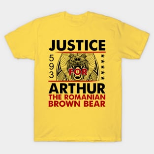 Justice for Arthur the Biggest Romanian Brown Bear T-Shirt